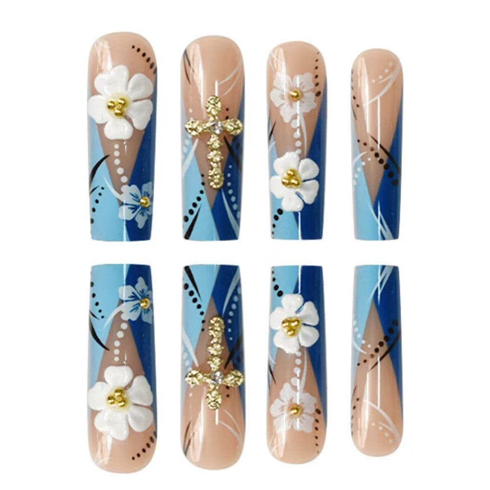 Decorative 3D Floral Nail Art Extensions Kalsten