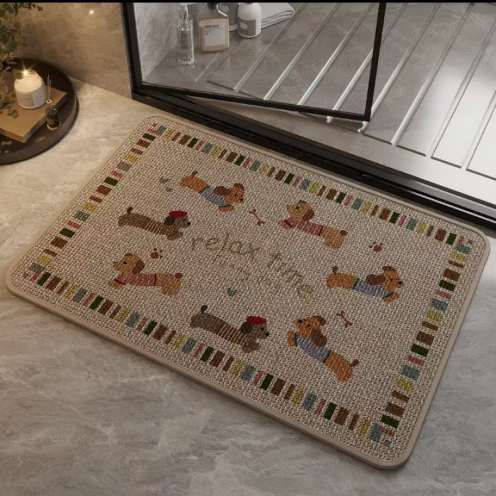 Fun Dog-Themed Anti-Slip Bath Mat Kalsten