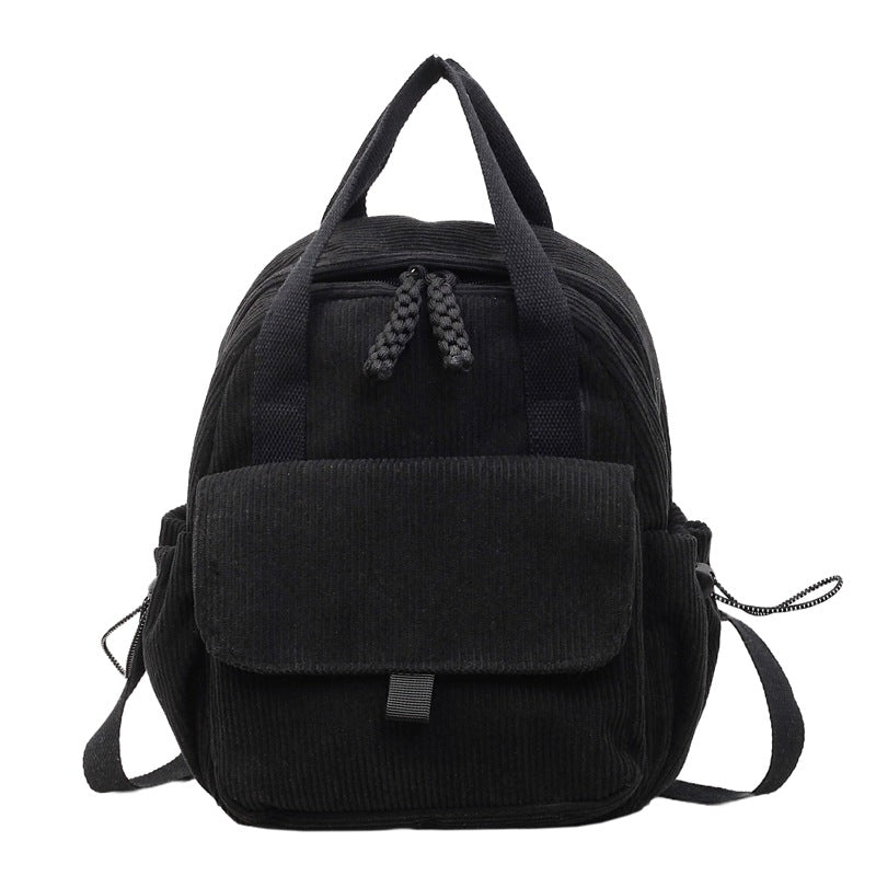 Cord-Backpack with Multiple Compartments and Reinforced Bottom Kalsten