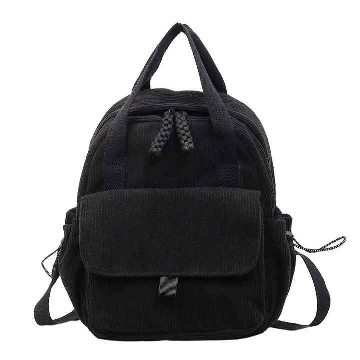 Cord-Backpack with Multiple Compartments and Reinforced Bottom Kalsten