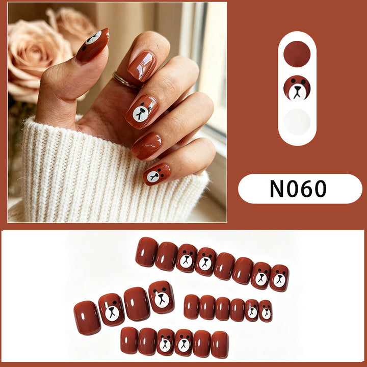 Geometric Pattern Press-On Nail Set
