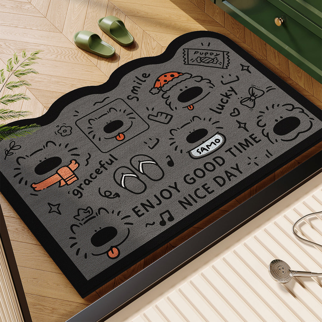 Travel-Themed Decorative Area Mat