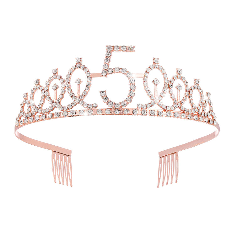 Women's Crystal-Embellished Tiara with Elegant Design Kalsten