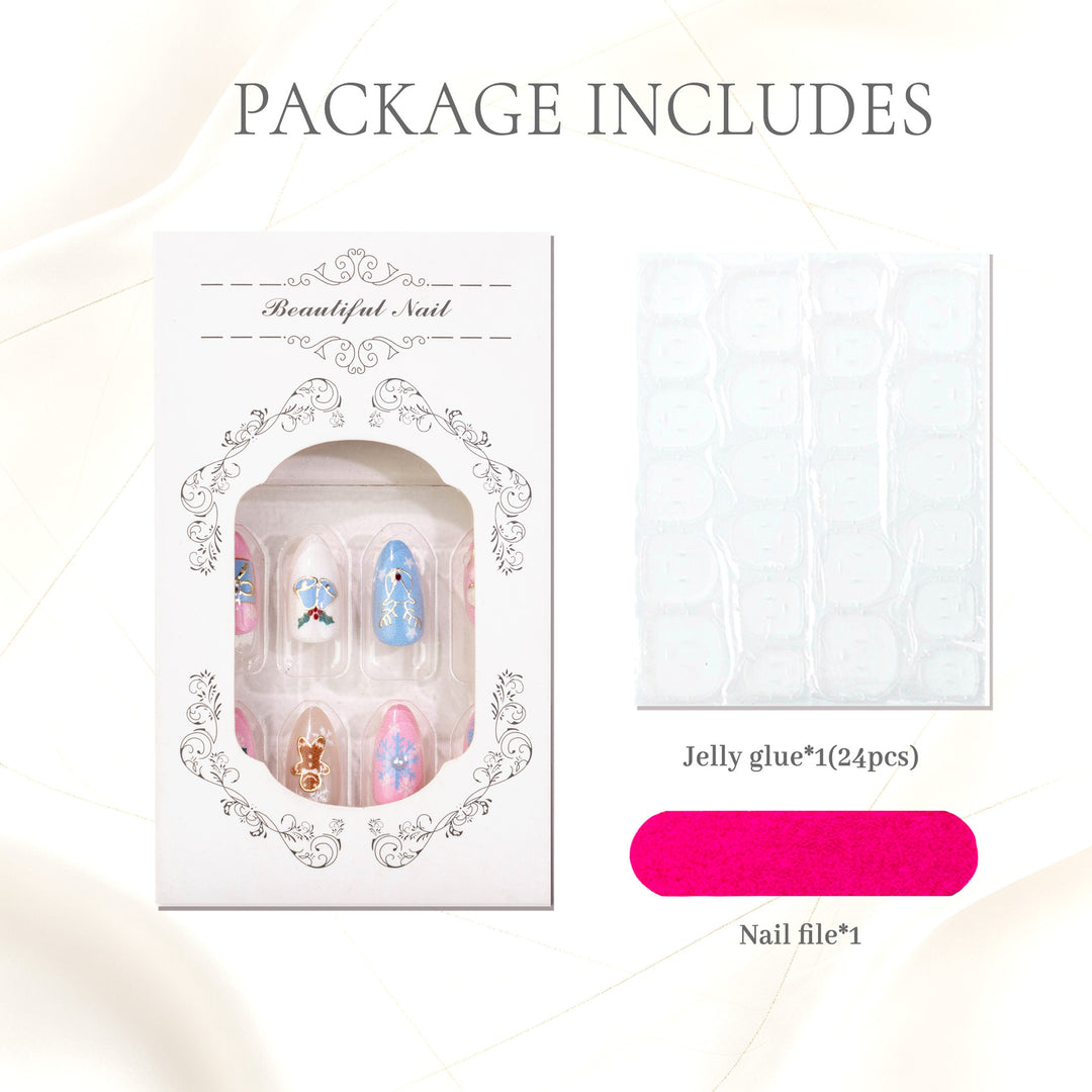 Creative Themed Press-On Nail Art Set