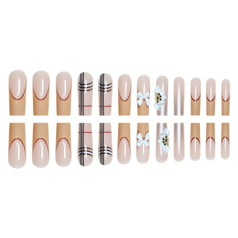 Artistic Designer Long Press-On Nails Kalsten