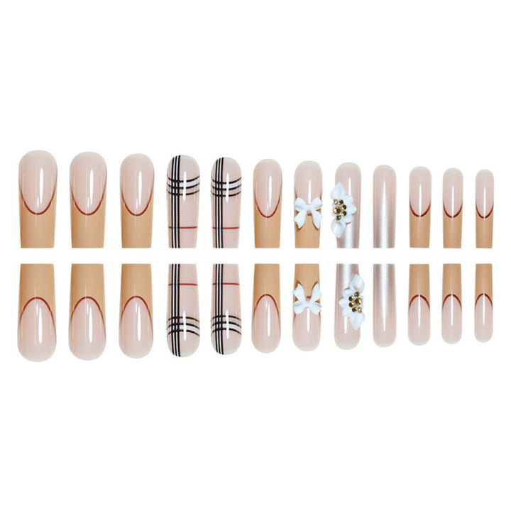 Artistic Designer Long Press-On Nails Kalsten