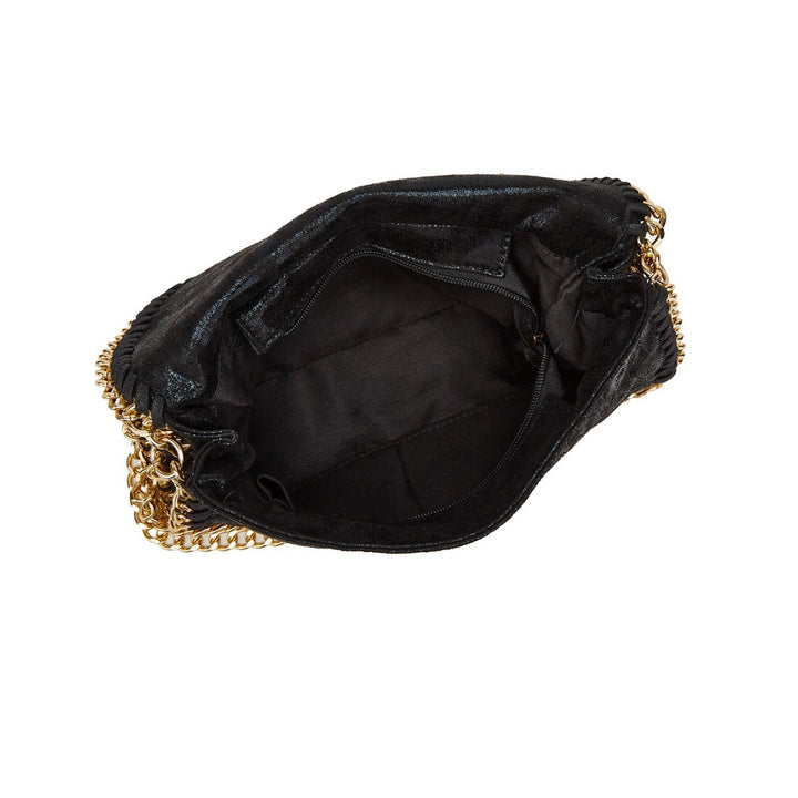 Elegant Chain-Trimmed Clutch Bag