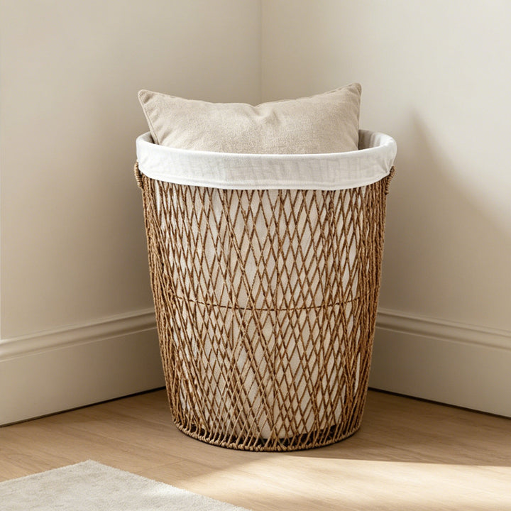 Decorative laundry basket with lid Kalsten