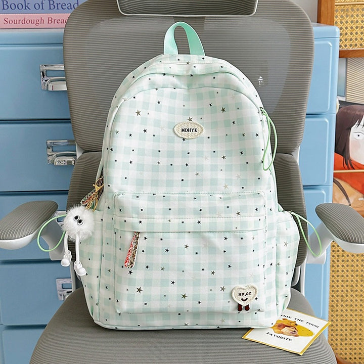 Stylish Checkered Mini Backpack Kalsten