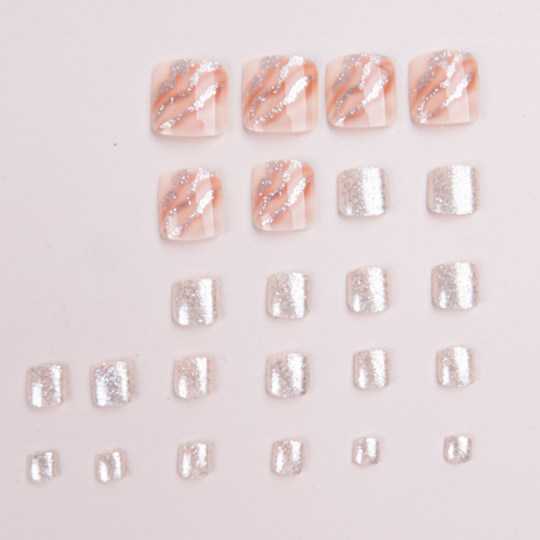 Decorative Glitter Pedicure Kit