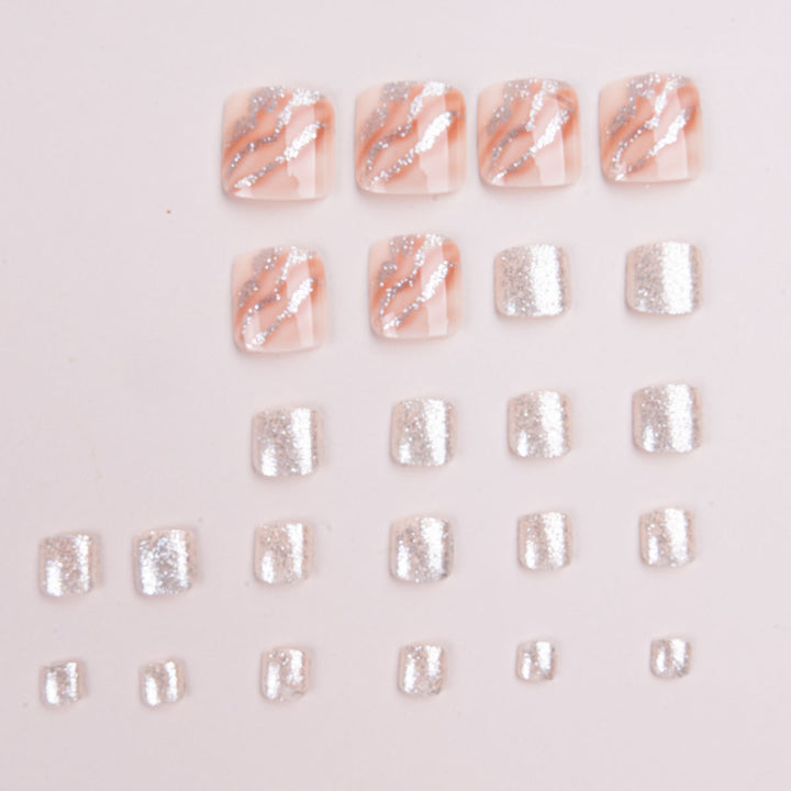 Decorative Glitter Pedicure Kit