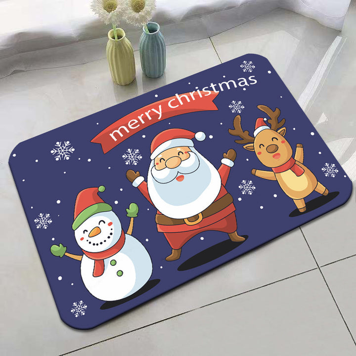 Christmas-Themed Floor Mat