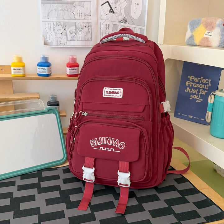 Multi-Pocket Casual School Backpack