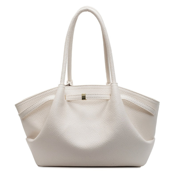 Classic Grained Leather Tote Bag
