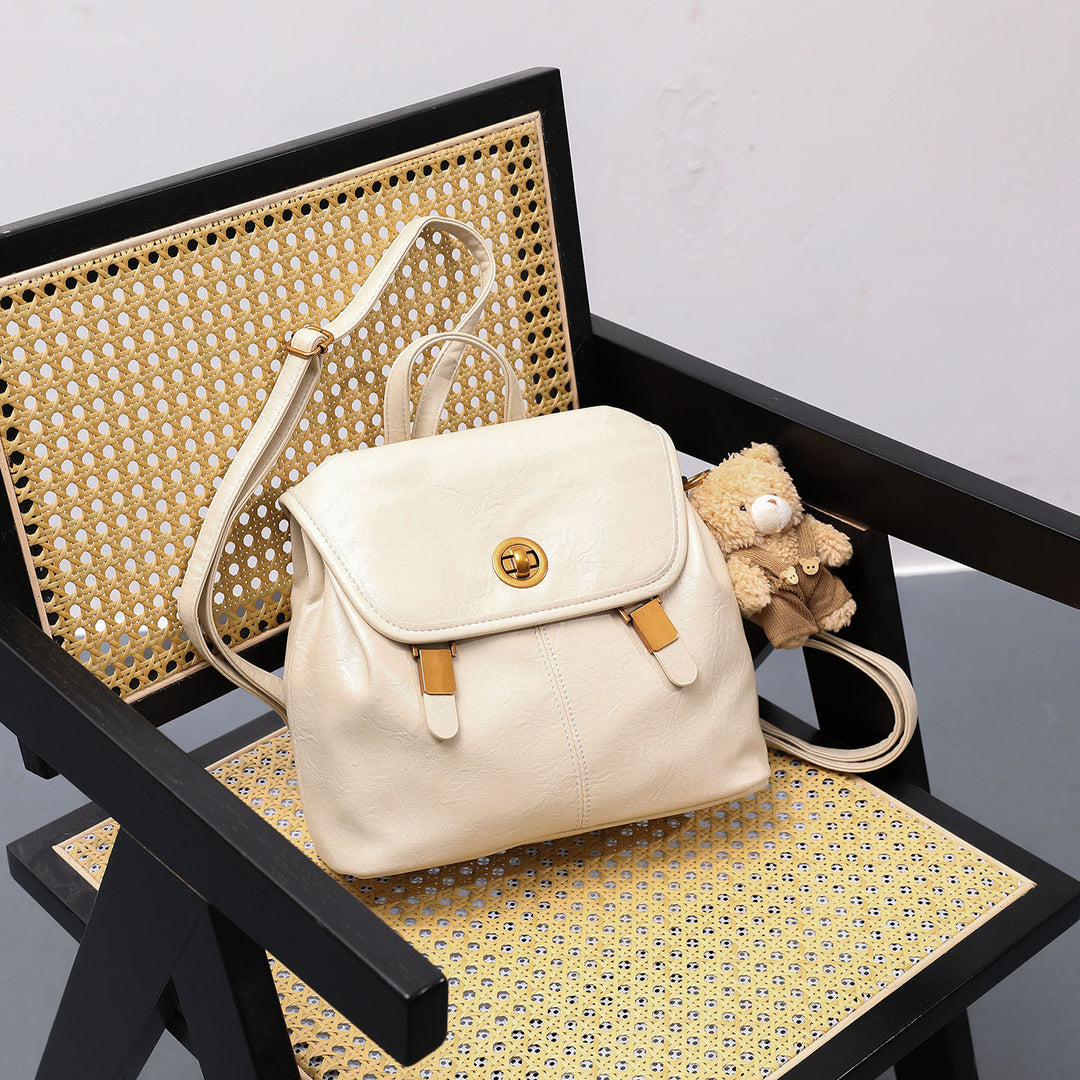 Chic Retro Structured Backpack