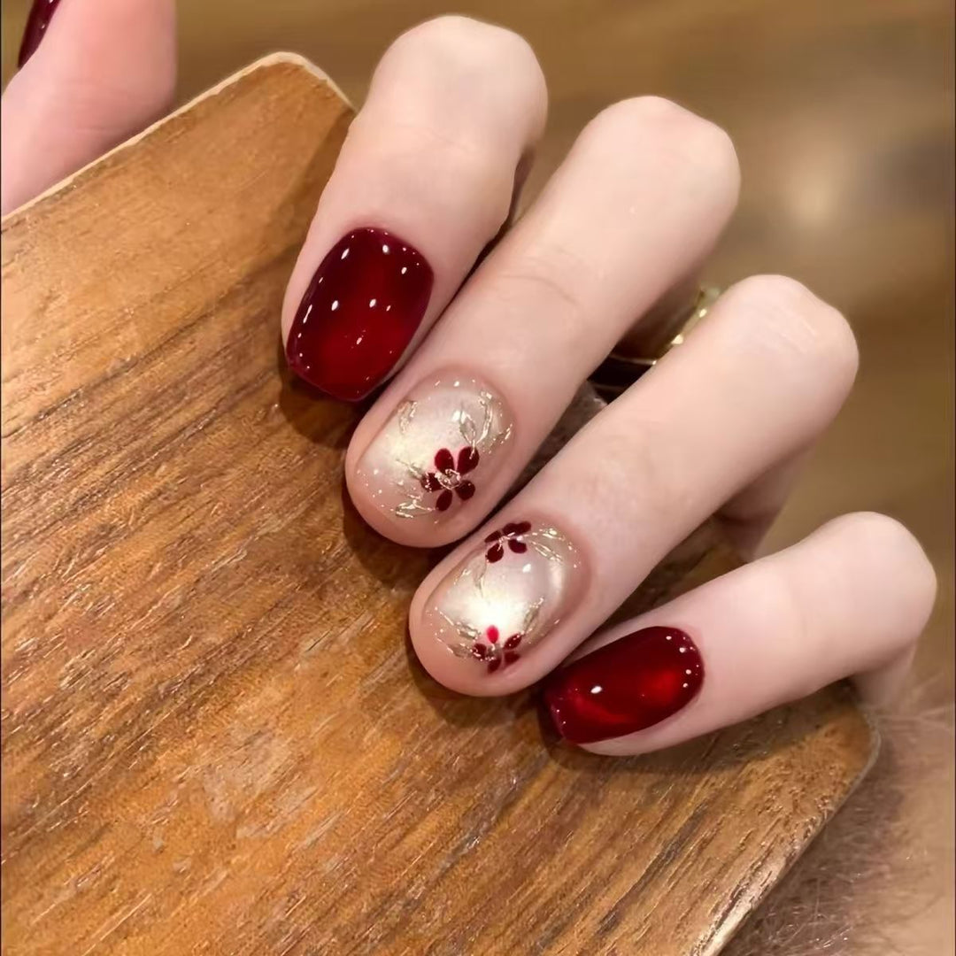 Artistic Floral Nail Art Design Kalsten