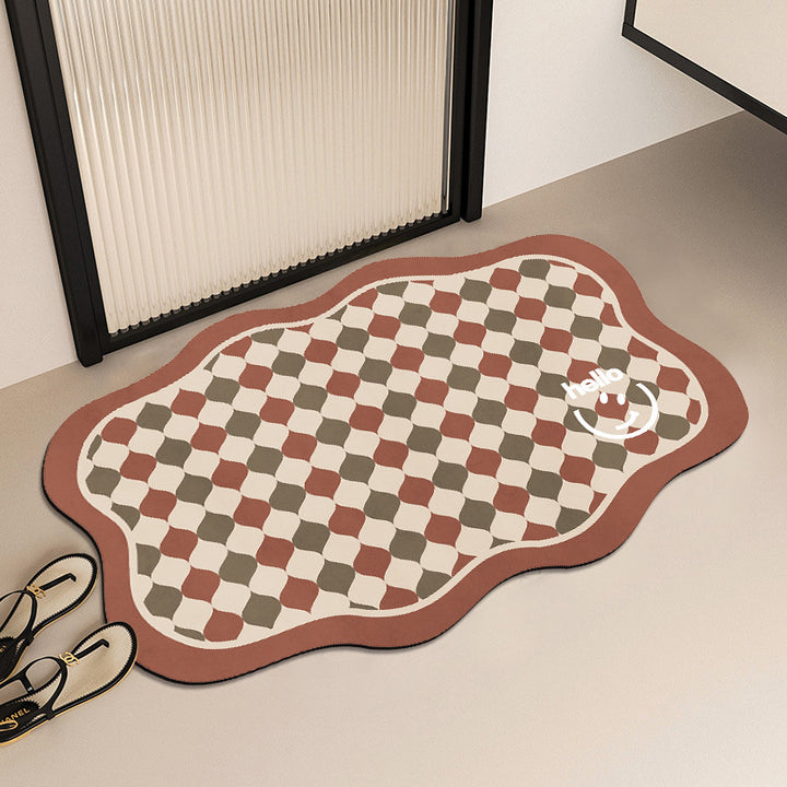 Fun Checkerboard Doormat