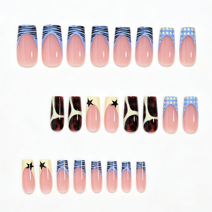 Creative Patterned Press-On Nail Set Kalsten