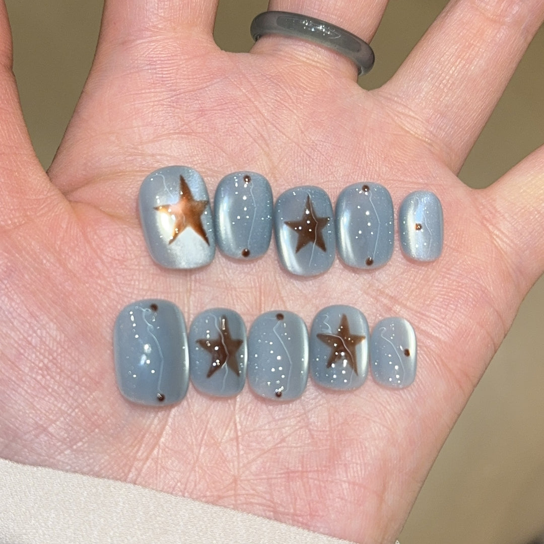 Artificial Nail Tips with Star Design Kalsten