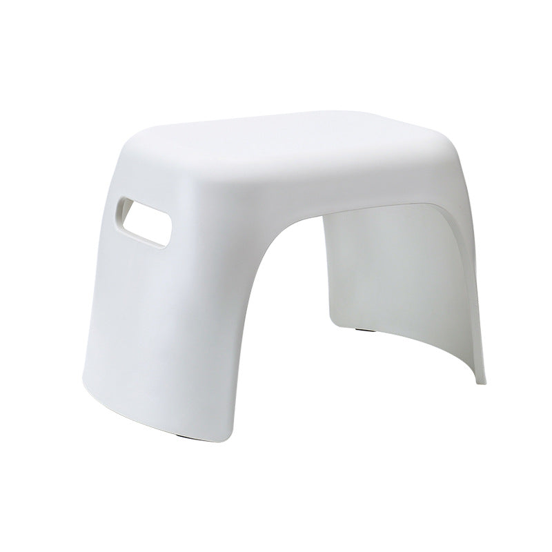 Compact plastic bath and multifunction stool with carrying handles