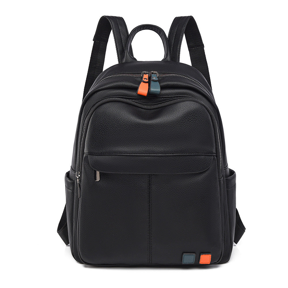 Leather Multi-Compartment Backpack Kalsten