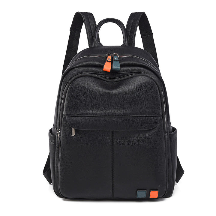 Leather Multi-Compartment Backpack Kalsten