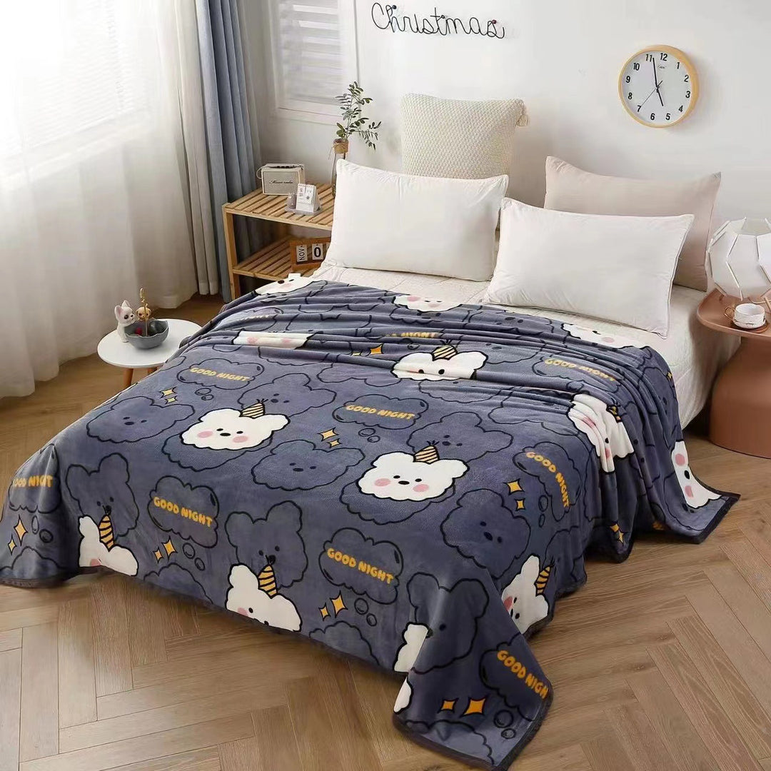 Women's cozy blanket with playful cloud pattern Kalsten