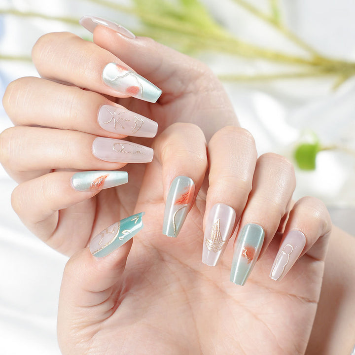 Intricate Design Press-On Nail Set Kalsten