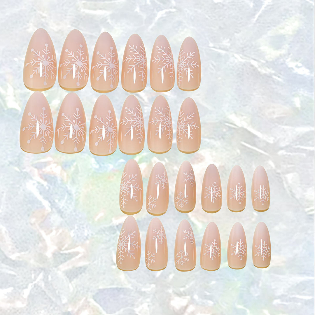 Snowflake Ombre Press-On Nails Kalsten