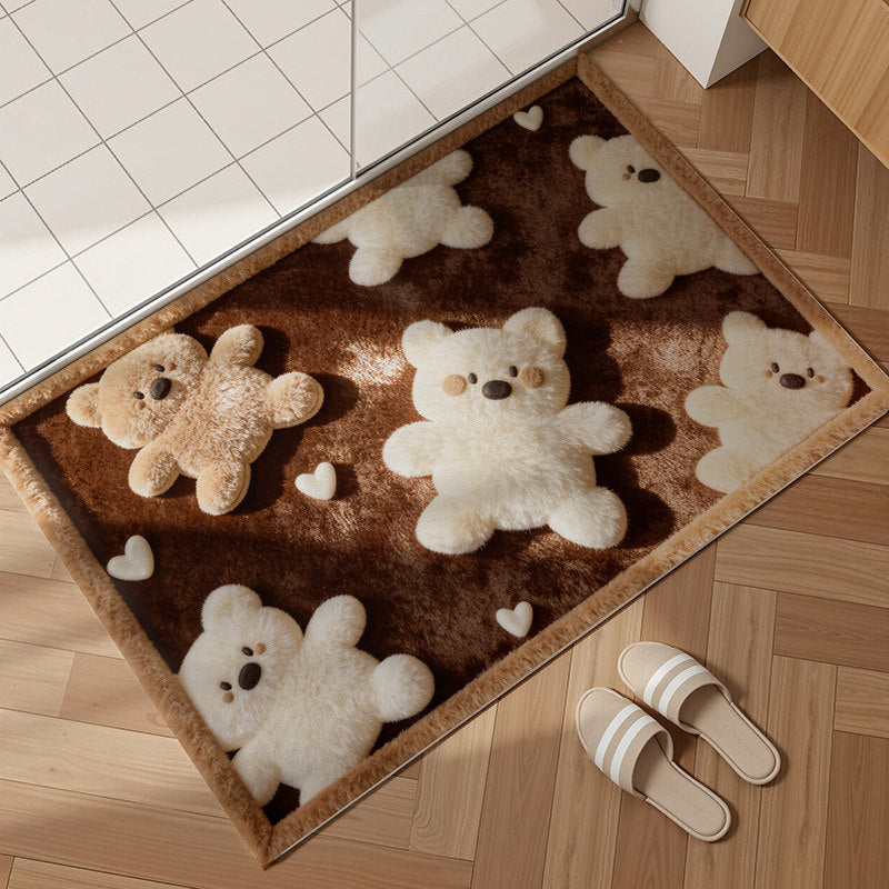 Cute Bear-Themed Non-Slip Bath Mat