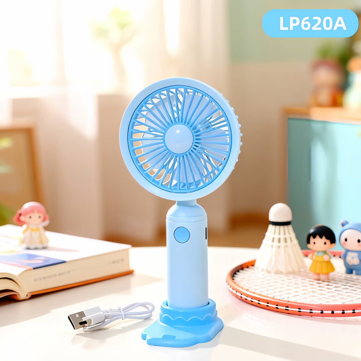 Women Portable Hand Fan with USB Charging Function and Elegant Design Kalsten