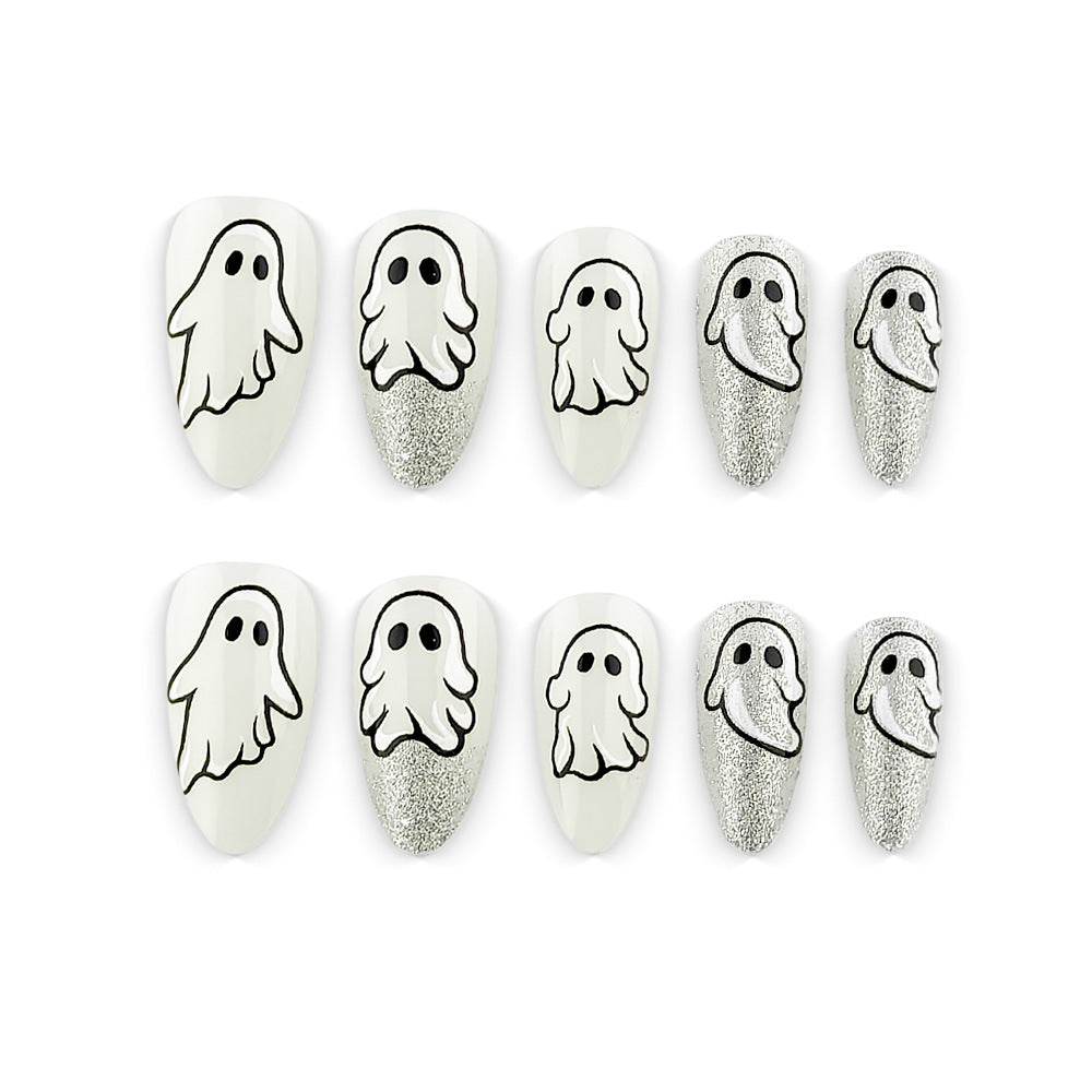 Creative Ghost Design Nail Art Kalsten