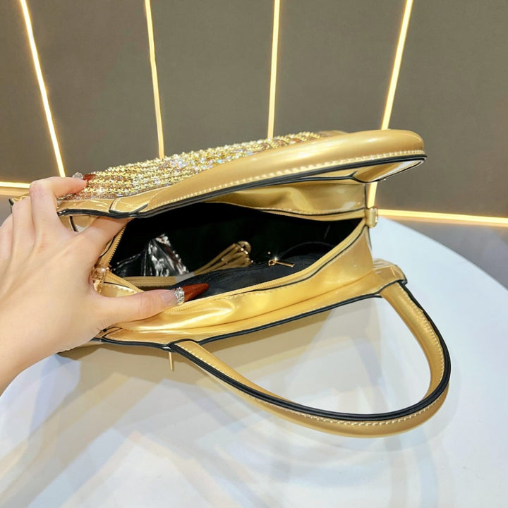 Embellished Padded Evening Handbag