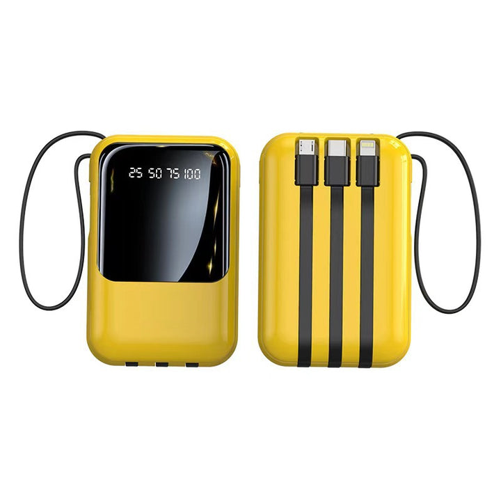 Multifunctional portable charger with integrated cable system Kalsten