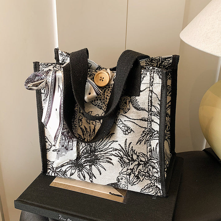 Artistic Patterned Tote Bag