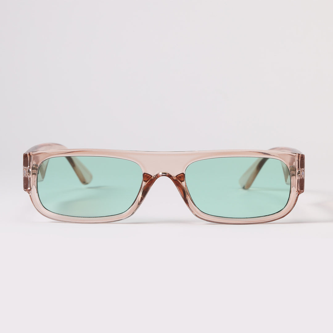 Women's stylish vintage sunglasses with transparent frame and lightly tinted lenses Kalsten