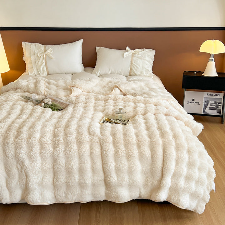 Ultra-Soft Textured Fleece Blanket Kalsten