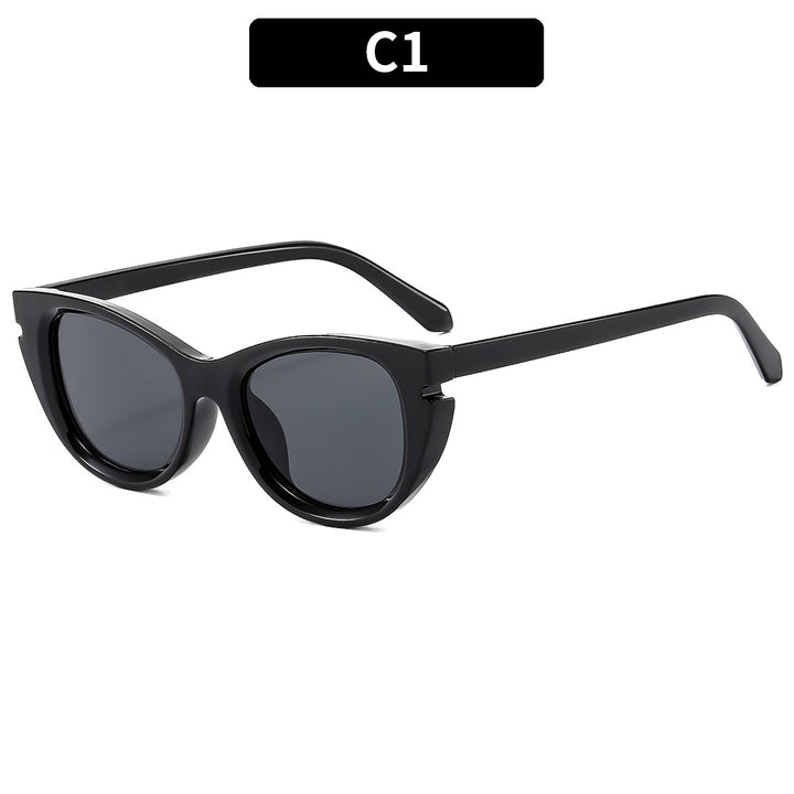 Cat-Eye Sunglasses with Bold Frame