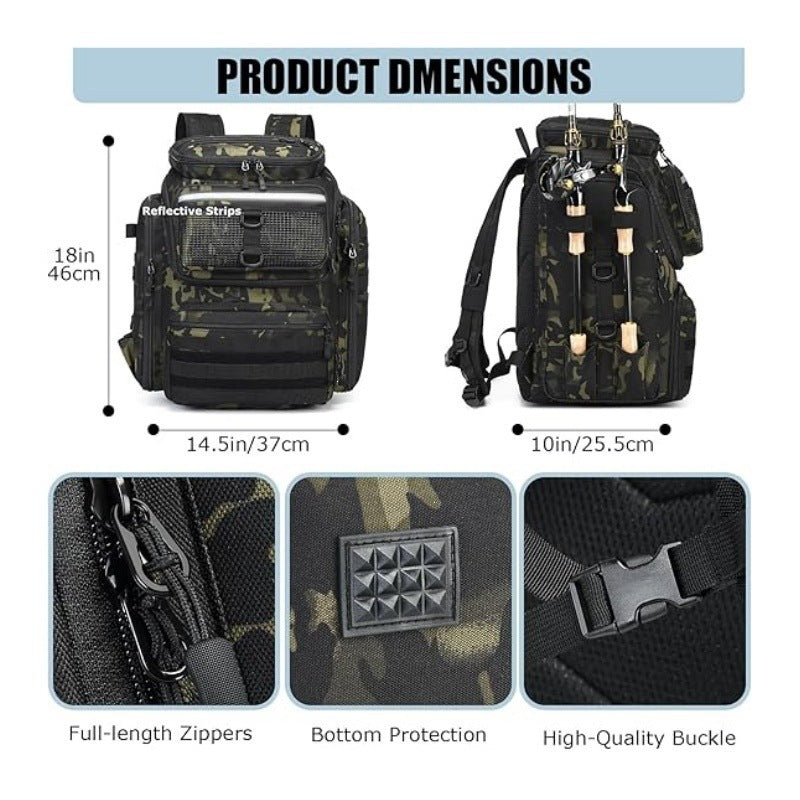 Multi-Functional Fishing Gear Backpack Kalsten