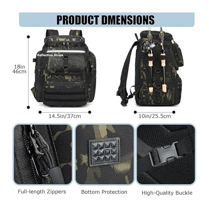 Multi-Functional Fishing Gear Backpack Kalsten