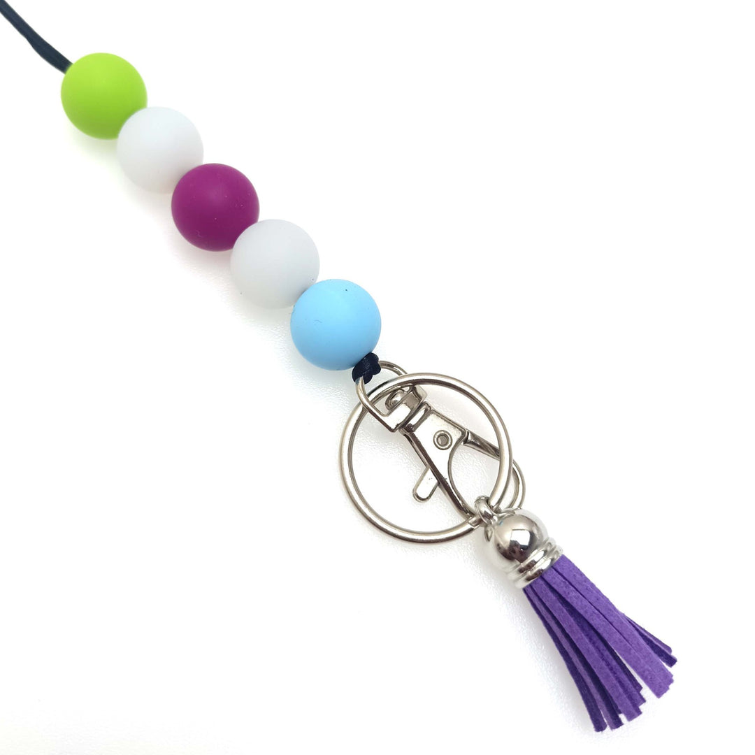 Colorful Beaded Keychain Holder Kalsten