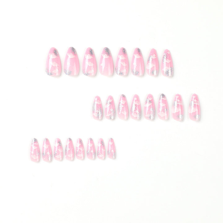 Artificial nails with cloud and star design Kalsten