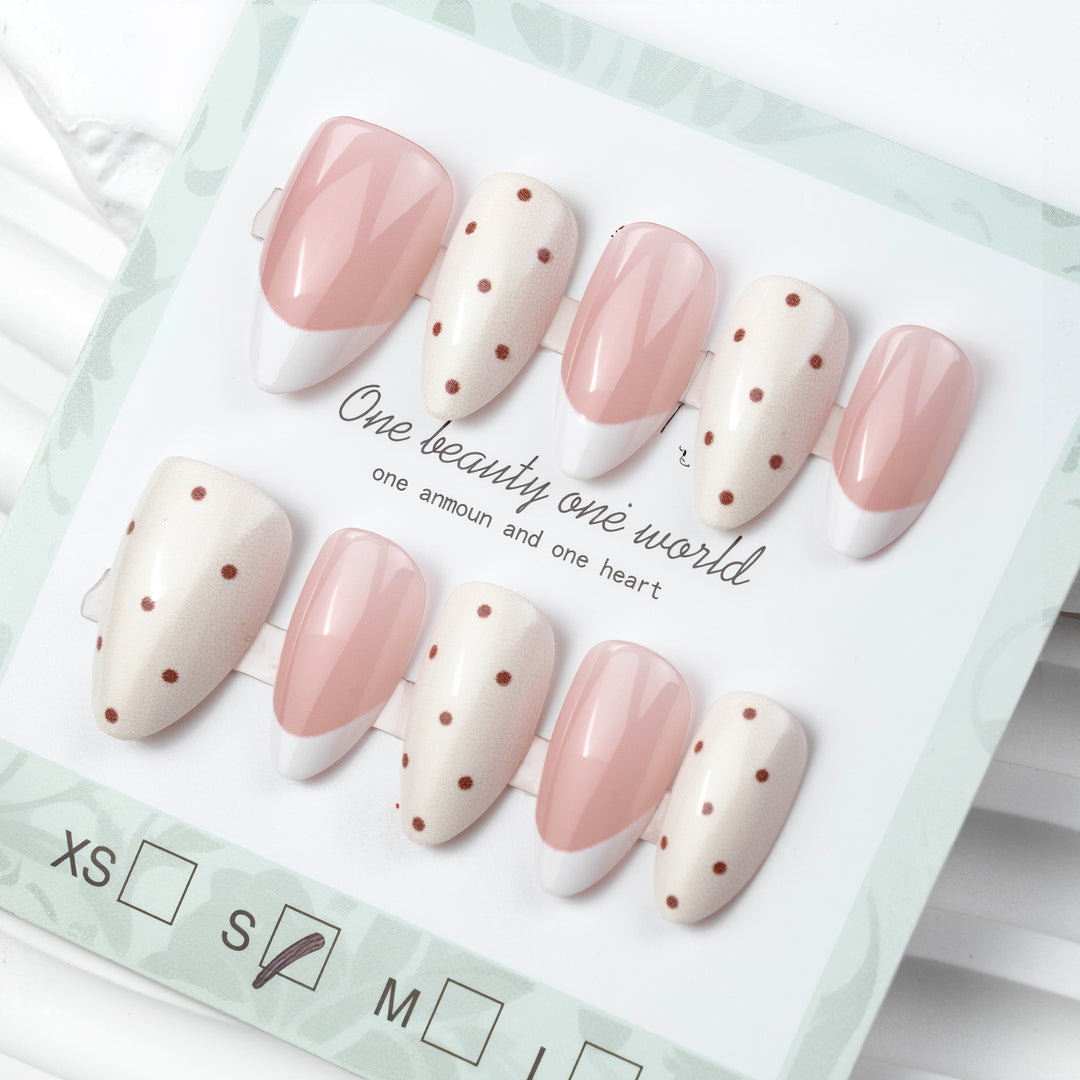 Elegant French Tip Press-On Nail Set