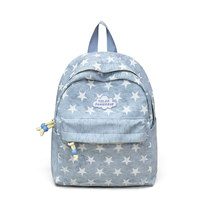 Transparent Window Star-Print Backpack Kalsten