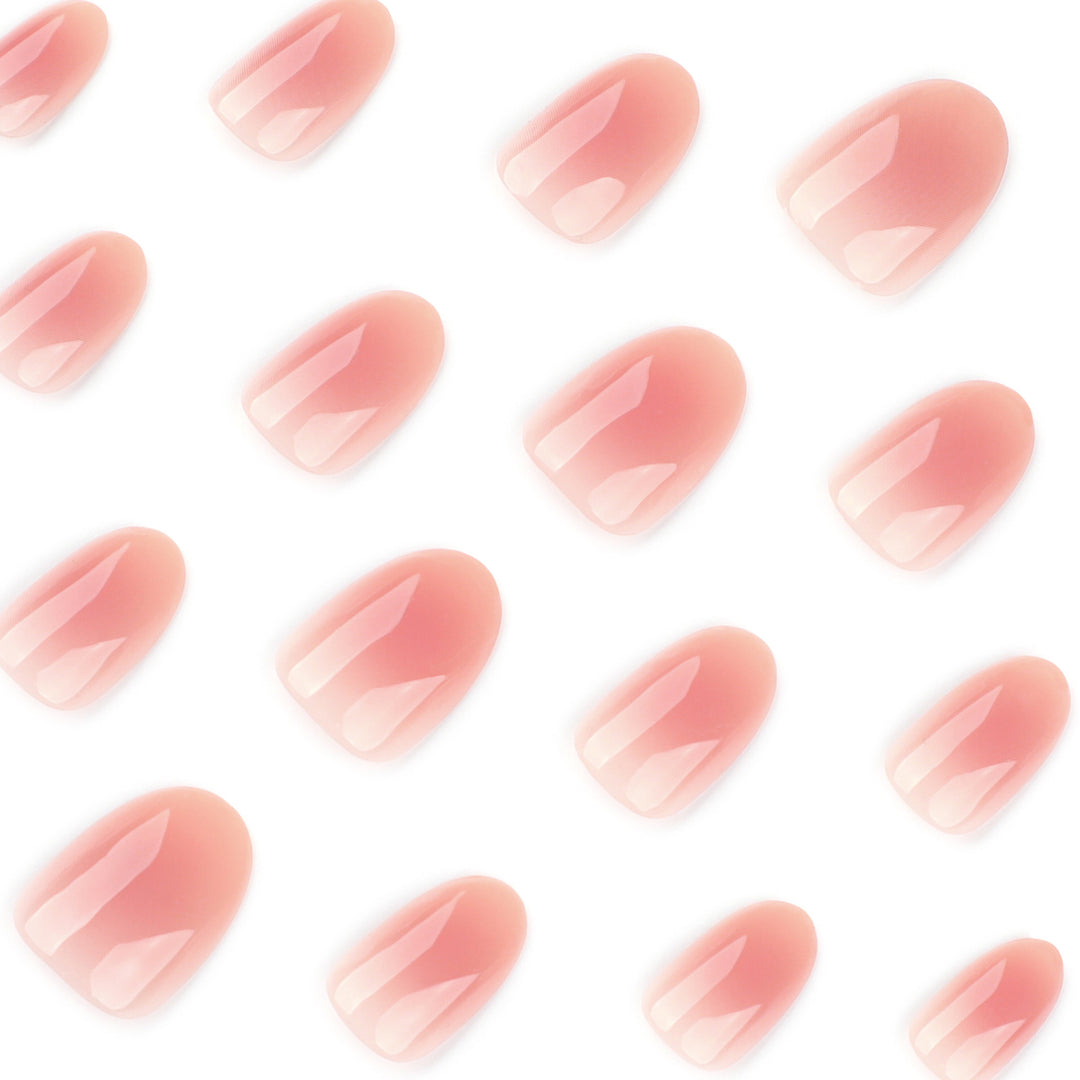 Artistic gel nails with elegant high-gloss finish Kalsten