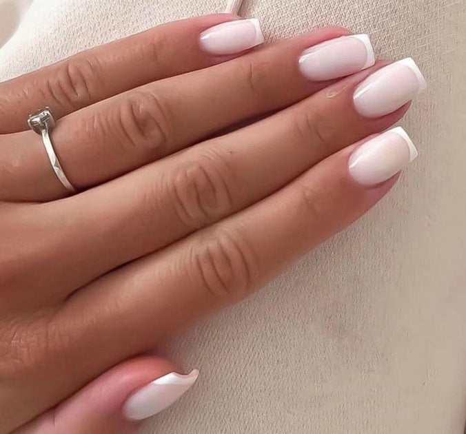 Chic French Tip Nail Enhancements Kalsten