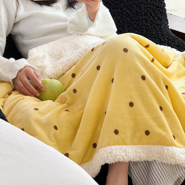 Women's Cozy Sherpa-Lined Blanket