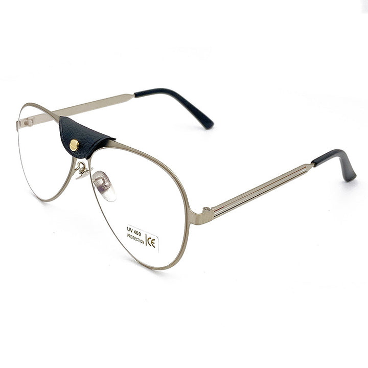 Retro Pilot Sunglasses with Blue Tinted Lenses Kalsten