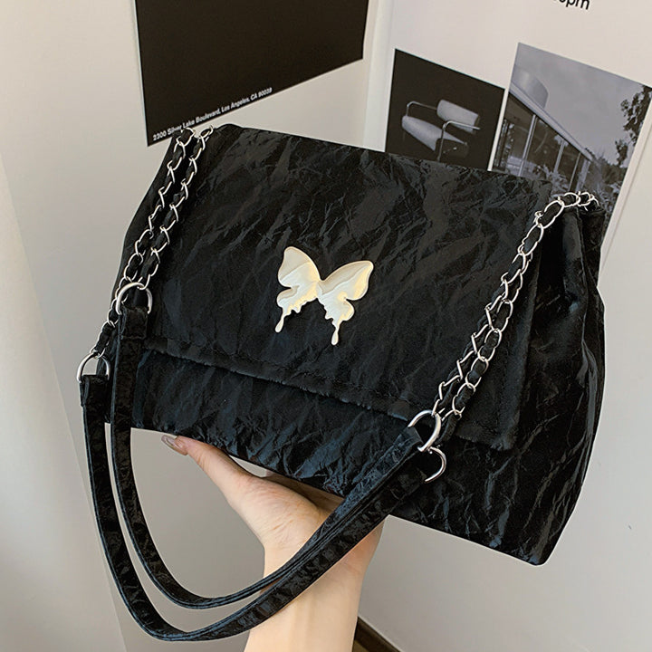 Chic Butterfly Accent Slouchy Handbag Kalsten