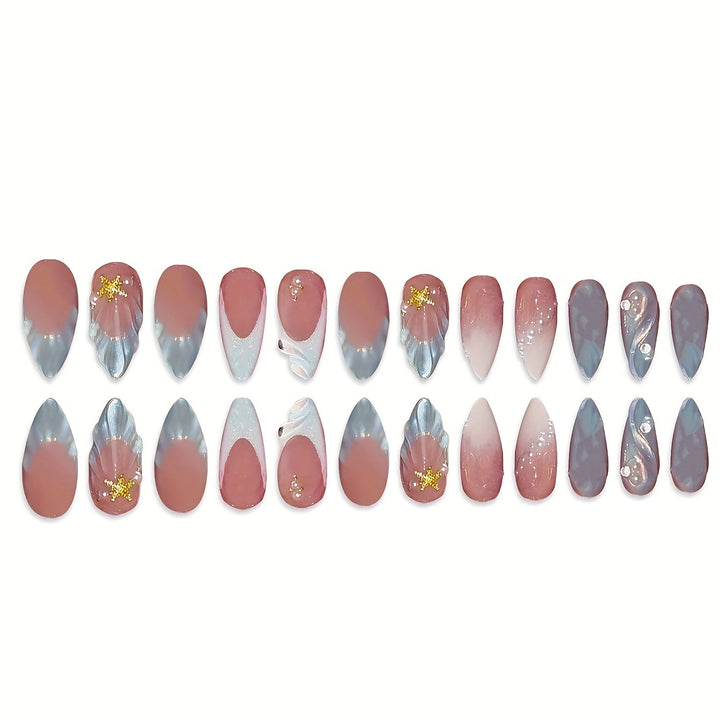 Mermaid-Inspired Press-On Nail Art Kalsten